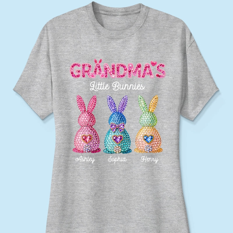 Grandma's Little Bunnies Easter - Personalized Shirt - Sentimental Gift for Grandma