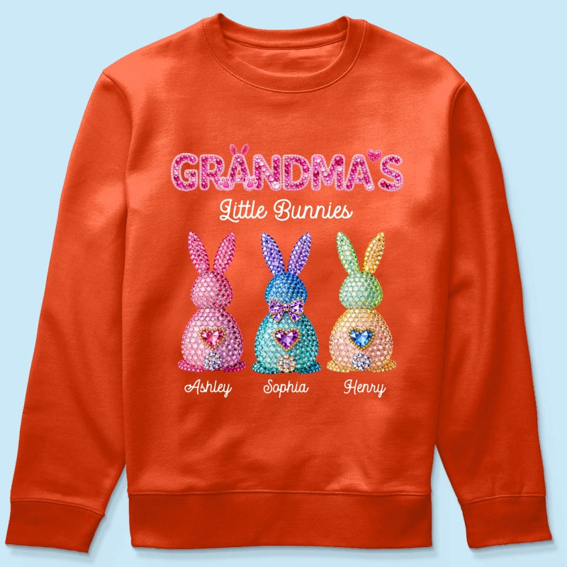 Grandma's Little Bunnies Easter - Personalized Shirt - Sentimental Gift for Grandma