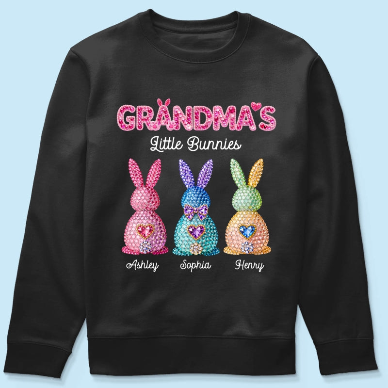 Grandma's Little Bunnies Easter - Personalized Shirt - Sentimental Gift for Grandma