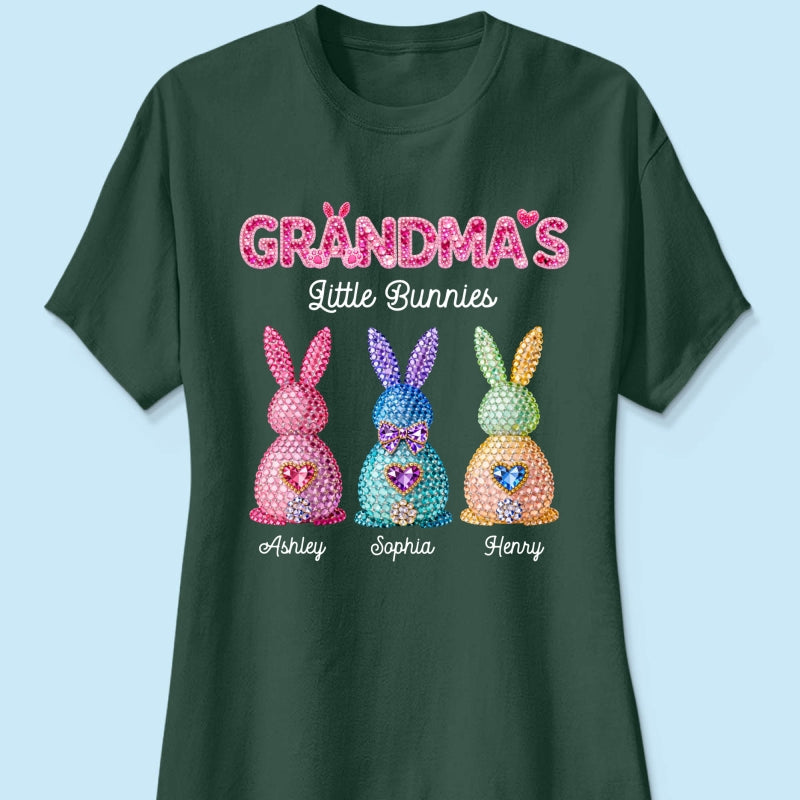 Grandma's Little Bunnies Easter - Personalized Shirt - Sentimental Gift for Grandma