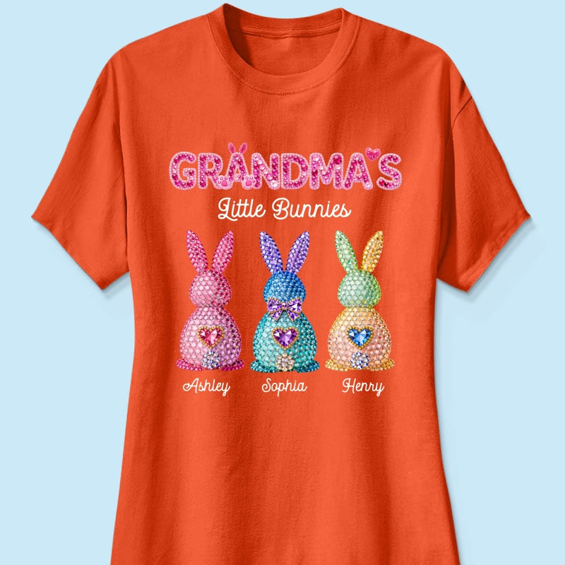 Grandma's Little Bunnies Easter - Personalized Shirt - Sentimental Gift for Grandma