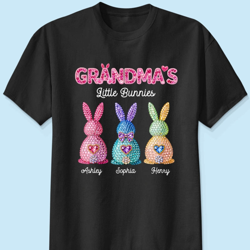 Grandma's Little Bunnies Easter - Personalized Shirt - Sentimental Gift for Grandma