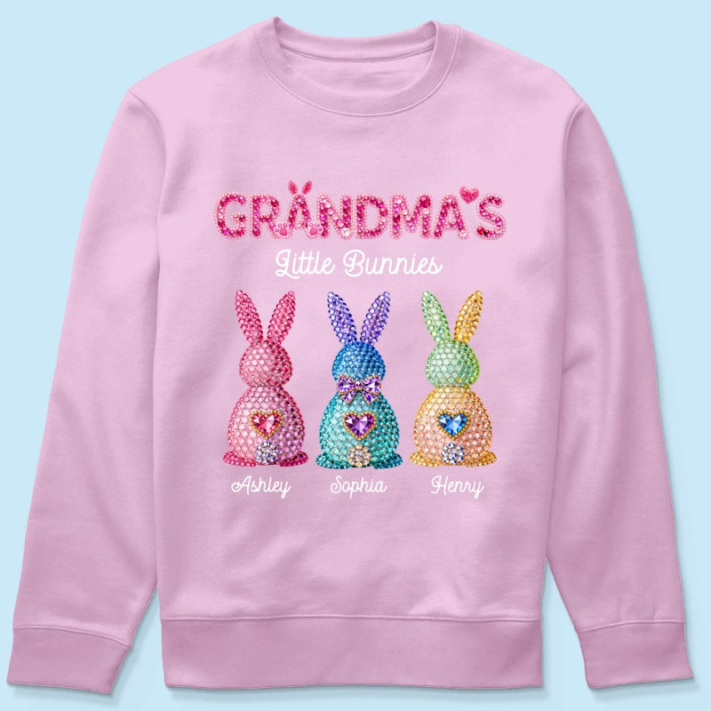 Grandma's Little Bunnies Easter - Personalized Shirt - Sentimental Gift for Grandma