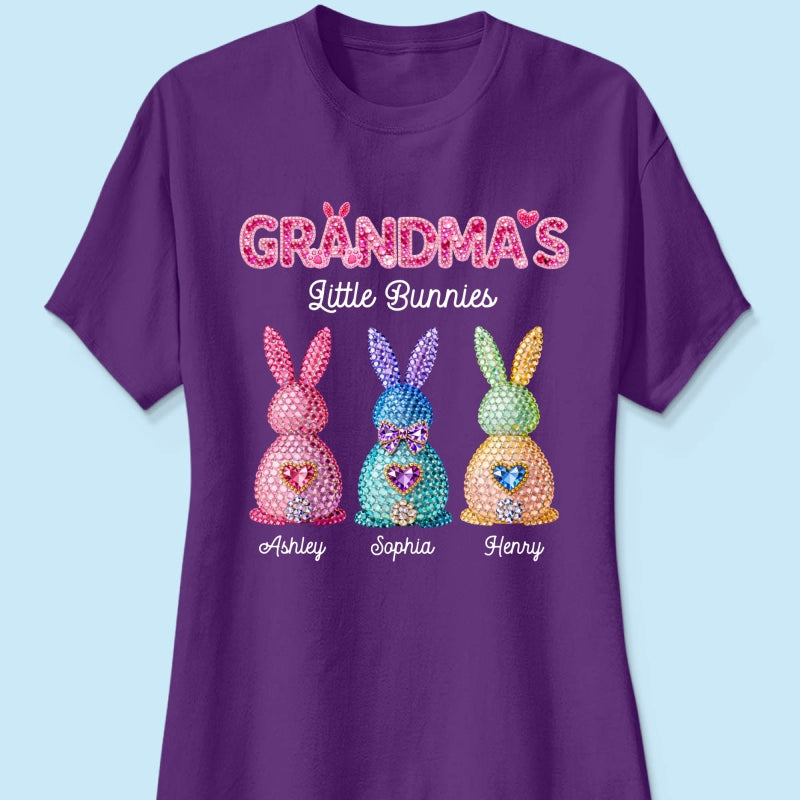 Grandma's Little Bunnies Easter - Personalized Shirt - Sentimental Gift for Grandma