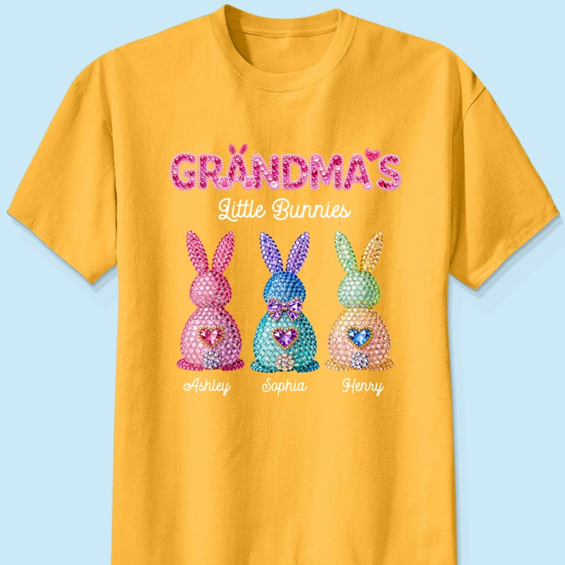 Grandma's Little Bunnies Easter - Personalized Shirt - Sentimental Gift for Grandma