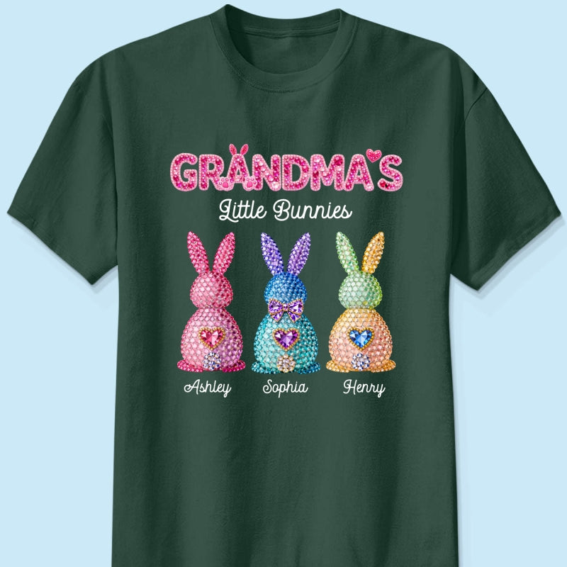 Grandma's Little Bunnies Easter - Personalized Shirt - Sentimental Gift for Grandma