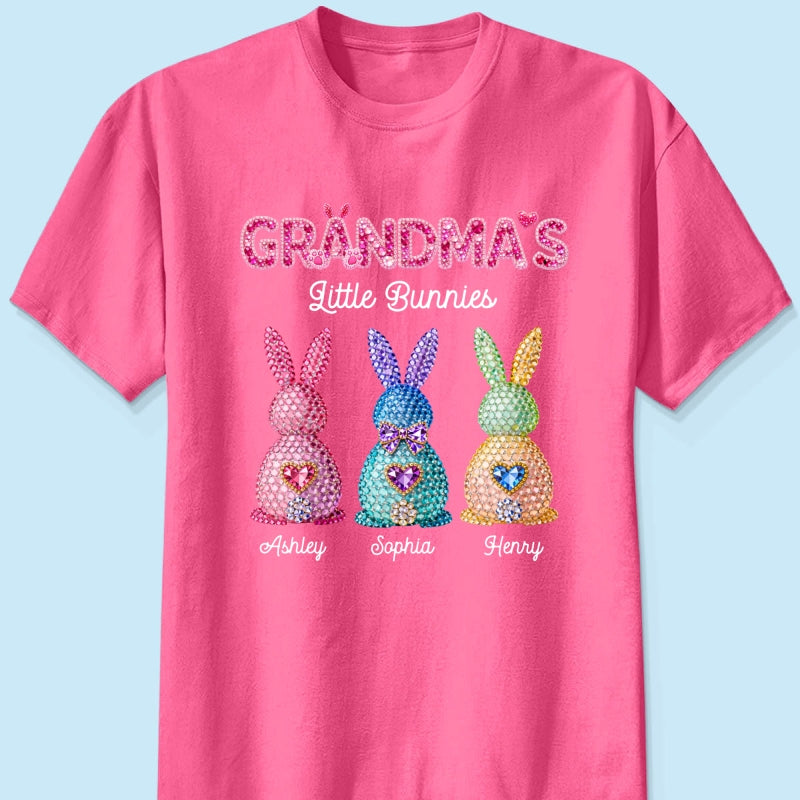 Grandma's Little Bunnies Easter - Personalized Shirt - Sentimental Gift for Grandma