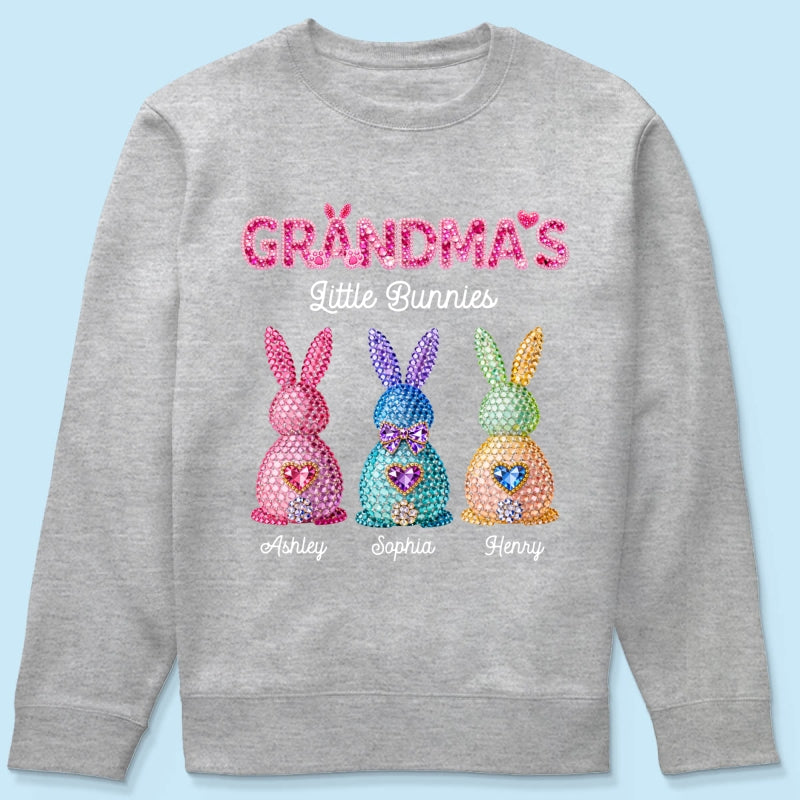Grandma's Little Bunnies Easter - Personalized Shirt - Sentimental Gift for Grandma