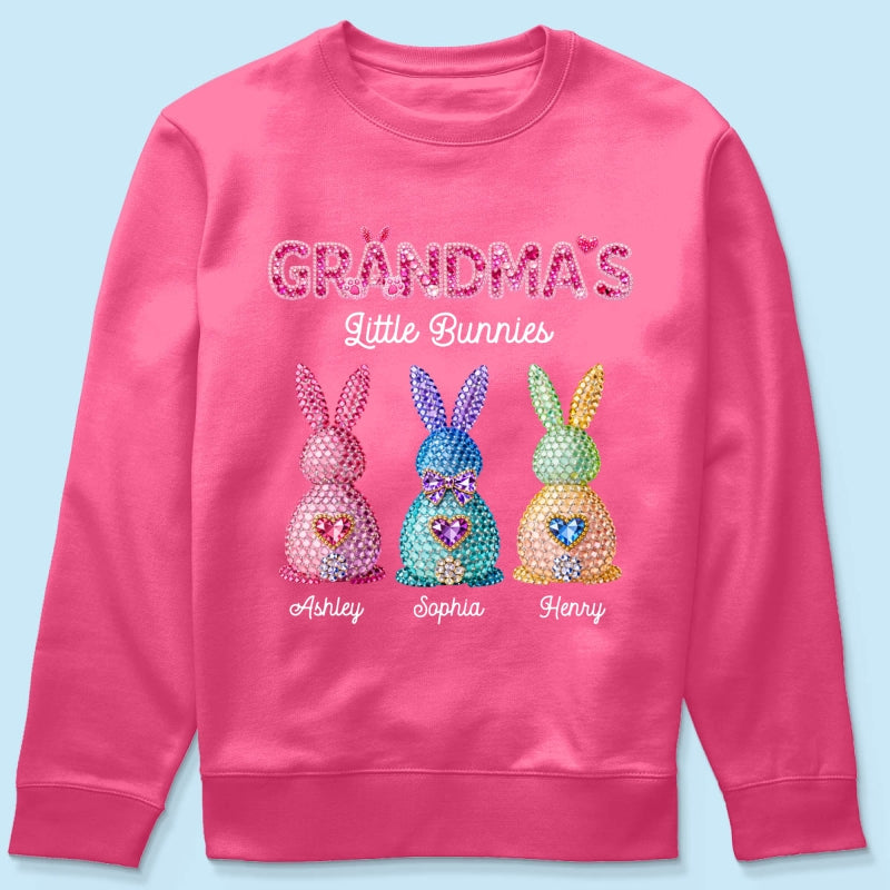 Grandma's Little Bunnies Easter - Personalized Shirt - Sentimental Gift for Grandma
