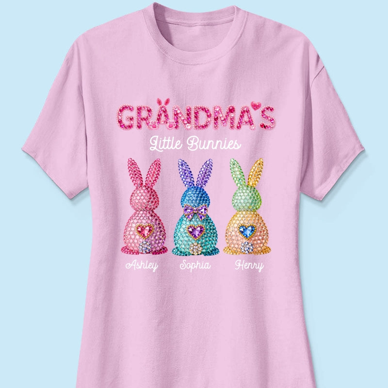 Grandma's Little Bunnies Easter - Personalized Shirt - Sentimental Gift for Grandma