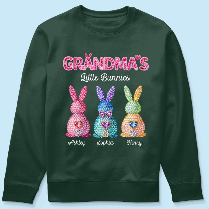 Grandma's Little Bunnies Easter - Personalized Shirt - Sentimental Gift for Grandma