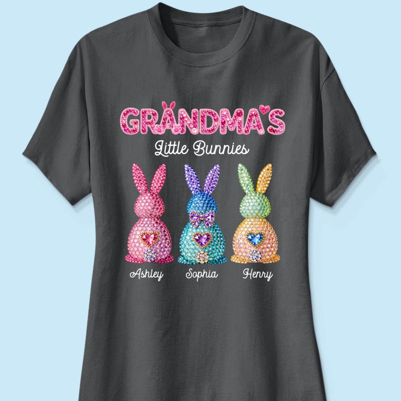 Grandma's Little Bunnies Easter - Personalized Shirt - Sentimental Gift for Grandma