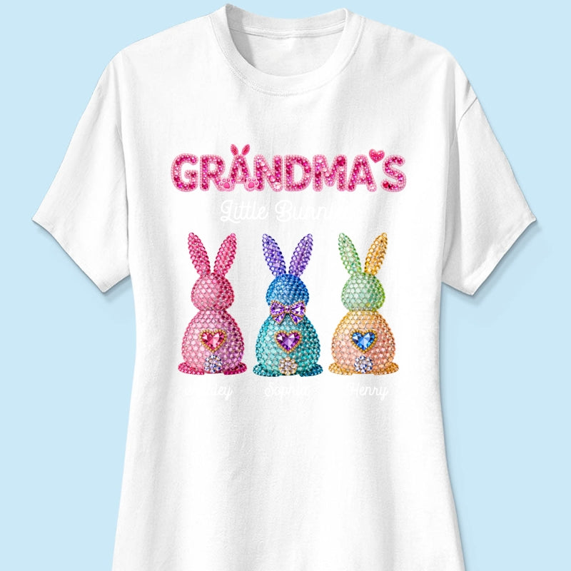 Grandma's Little Bunnies Easter - Personalized Shirt - Sentimental Gift for Grandma