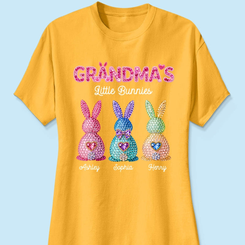 Grandma's Little Bunnies Easter - Personalized Shirt - Sentimental Gift for Grandma