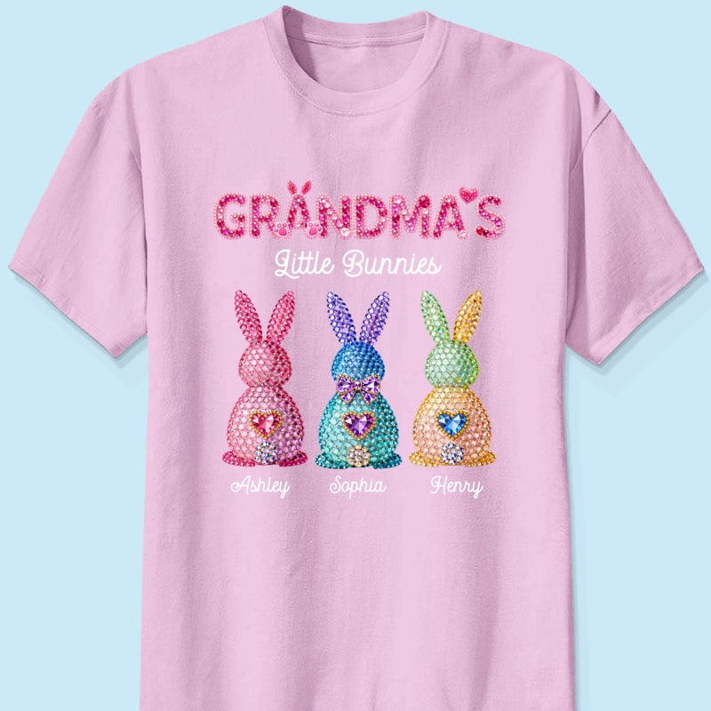 Grandma's Little Bunnies Easter - Personalized Shirt - Sentimental Gift for Grandma