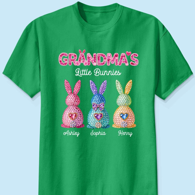 Grandma's Little Bunnies Easter - Personalized Shirt - Sentimental Gift for Grandma