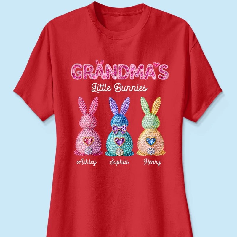 Grandma's Little Bunnies Easter - Personalized Shirt - Sentimental Gift for Grandma