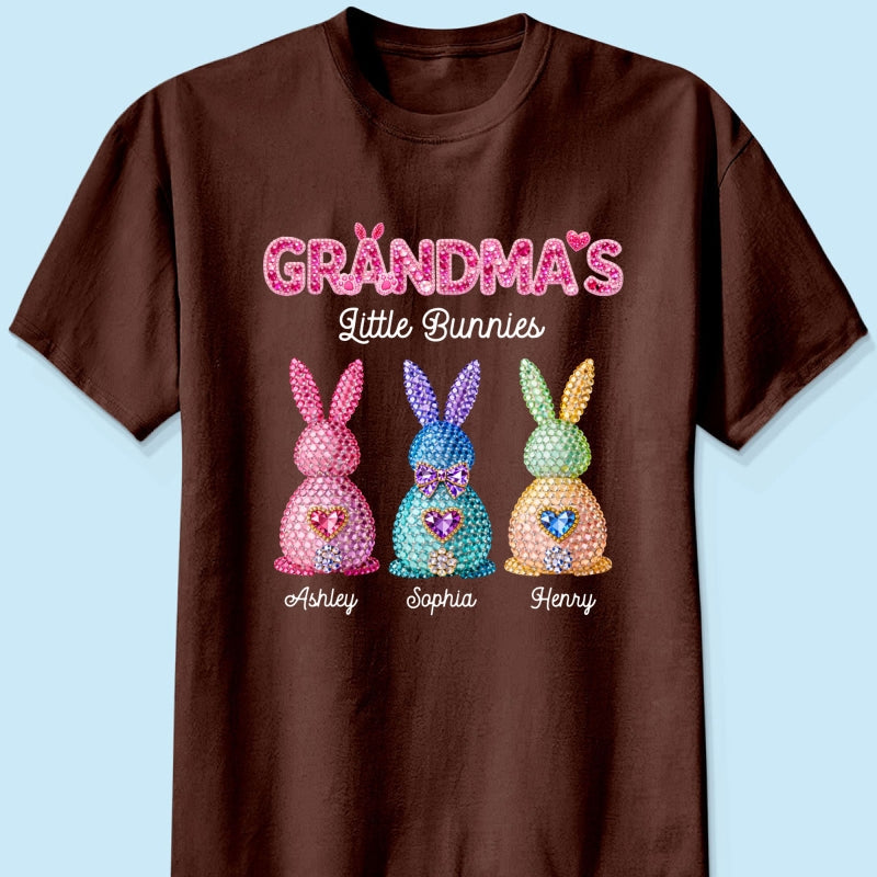 Grandma's Little Bunnies Easter - Personalized Shirt - Sentimental Gift for Grandma