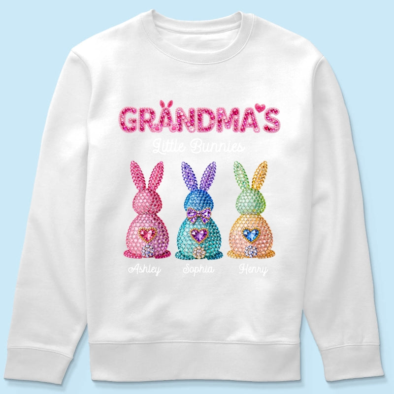 Grandma's Little Bunnies Easter - Personalized Shirt - Sentimental Gift for Grandma