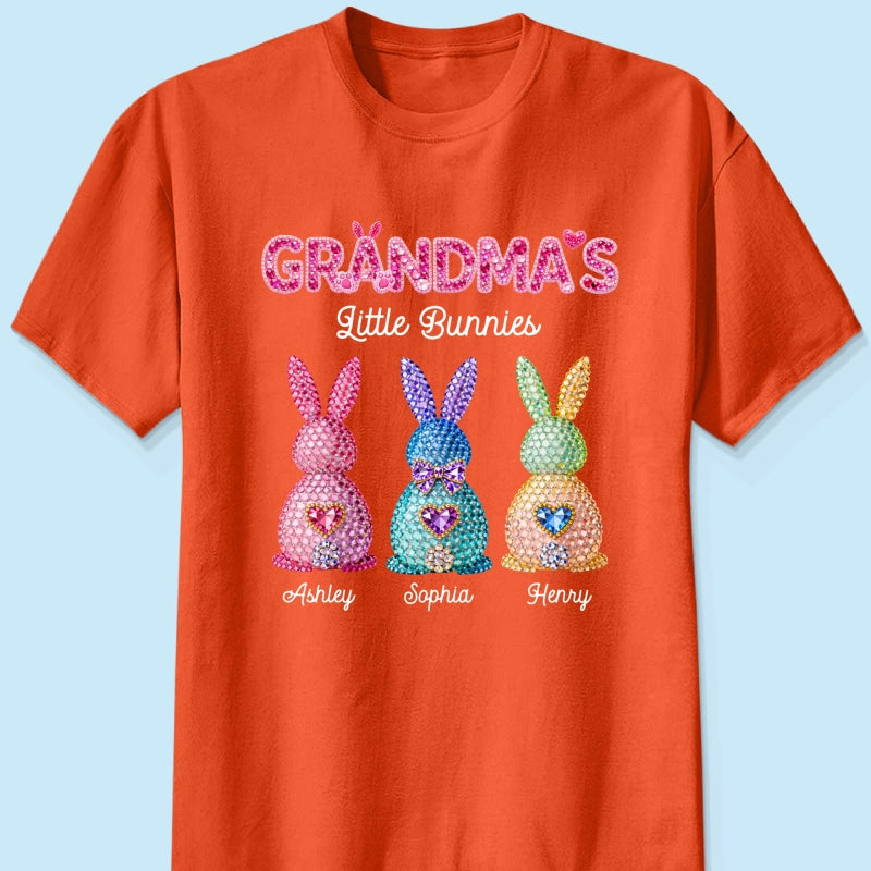 Grandma's Little Bunnies Easter - Personalized Shirt - Sentimental Gift for Grandma