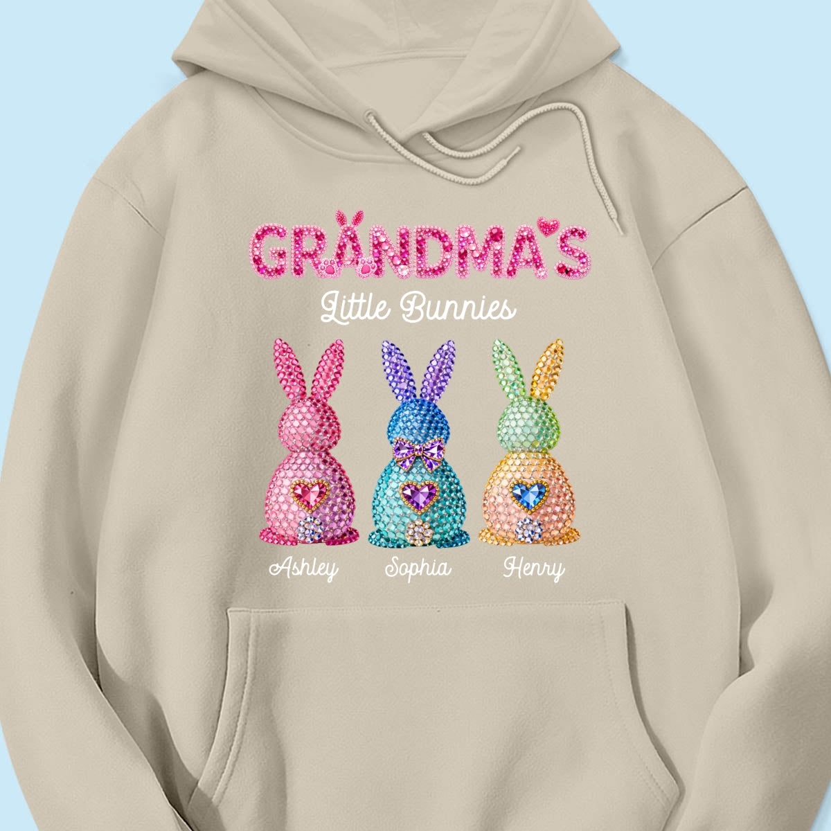 Grandma's Little Bunnies Easter - Personalized Shirt - Sentimental Gift for Grandma