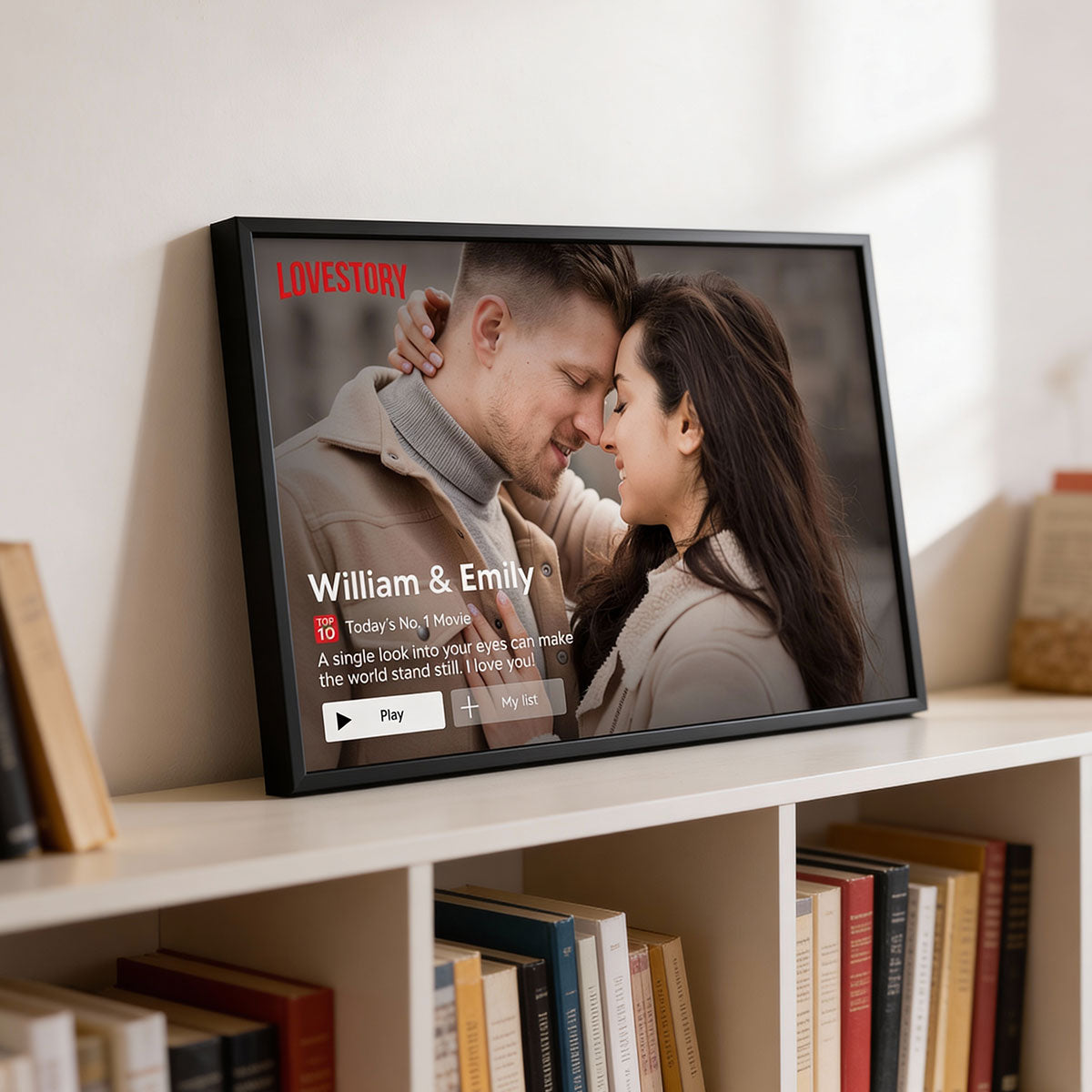 Couple Romantic Love Story - Personalized Poster - Heartfelt Valentine, Anniversary Gift For Him, For Her