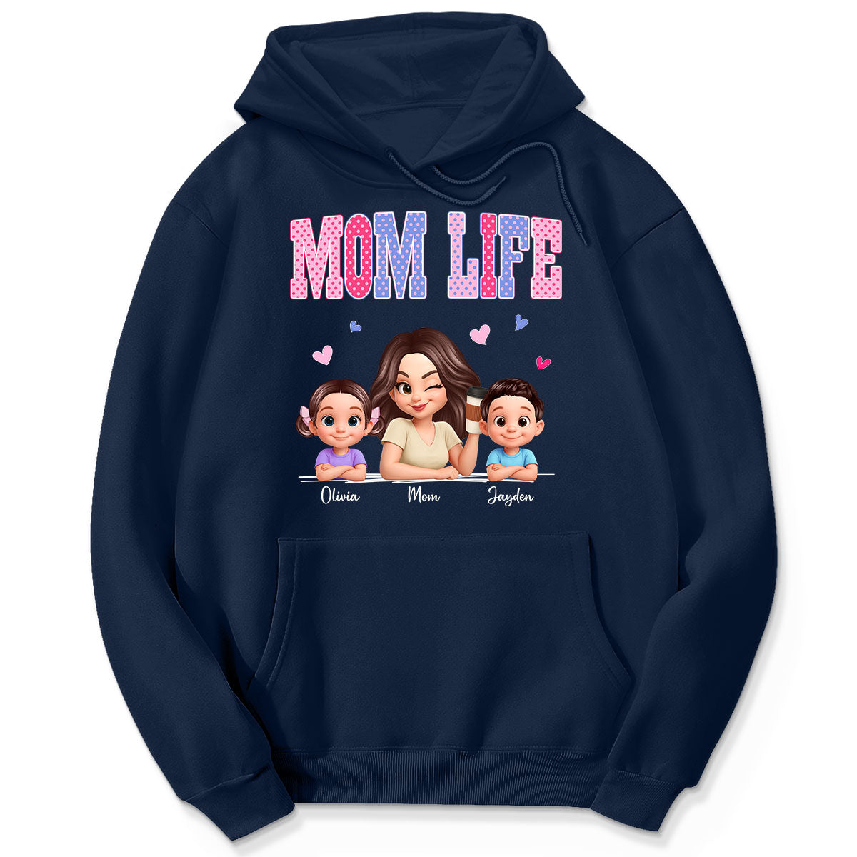 Trending 2026 Polka Dot Pattern Spring Summer Vibe Mom Life - Personalized Shirt - Gift For Mom