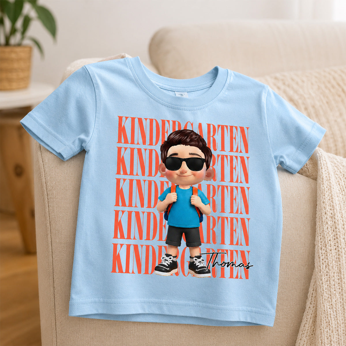 First Day Of School Cute Kid - Personalized Shirt - Back To School Gift