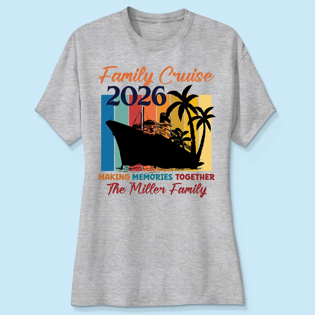 Oh Ship It's A Family Trip - Personalized Shirt - Family Cruise Ship Family Trip Matching