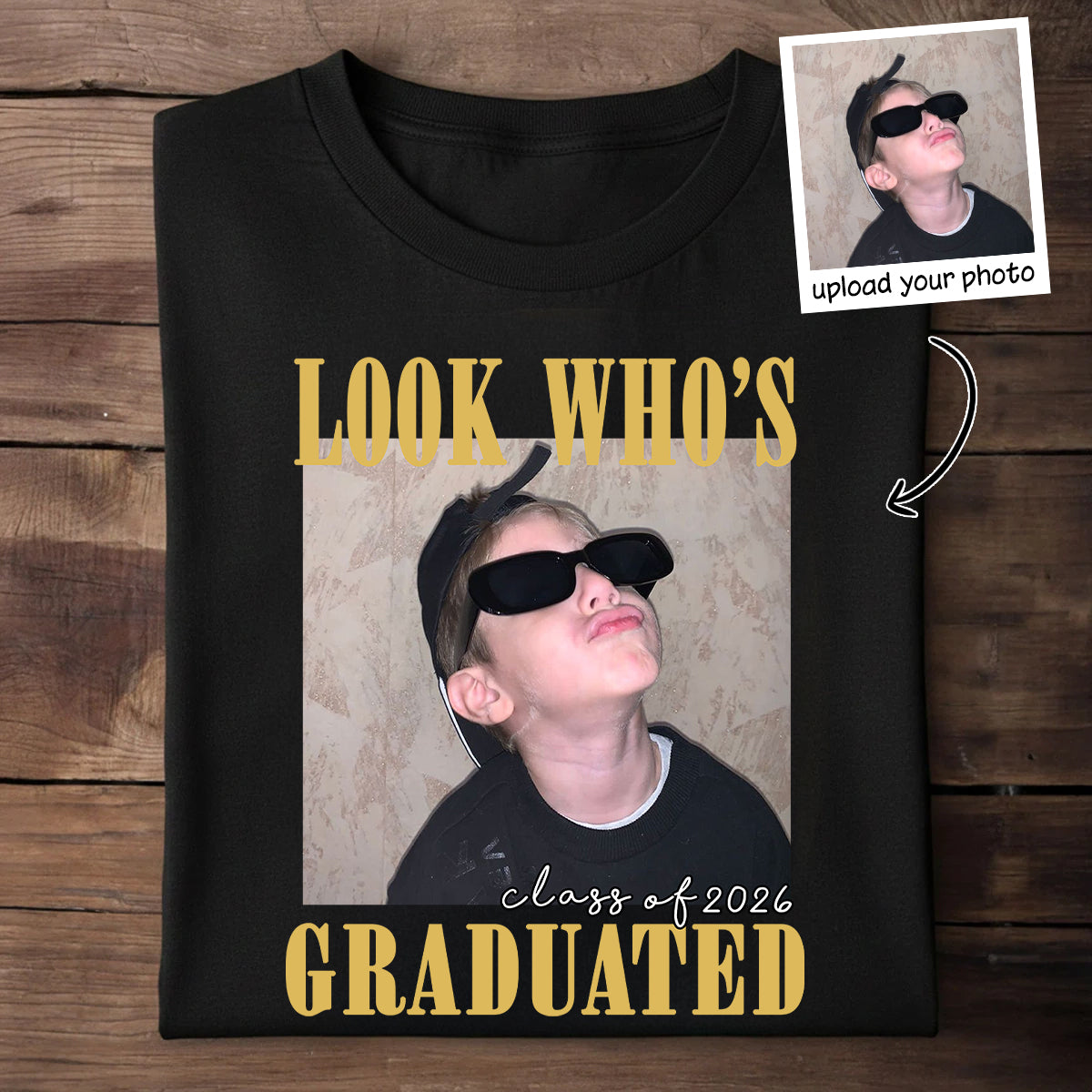 Look Who's Graduated Class Of 2026 - Personalized Shirt - Graduation Gift, Family Matching Shirt Graduation Party Celebration