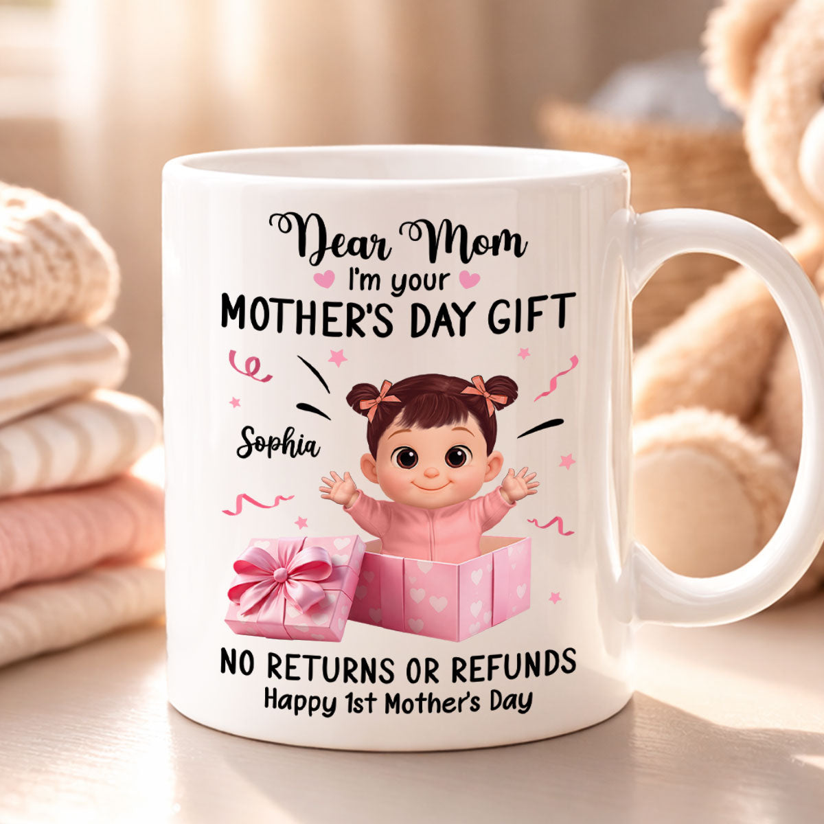 Dear Mom I Am Your Gift - Personalized Mug - Heartflet Gift For Mom