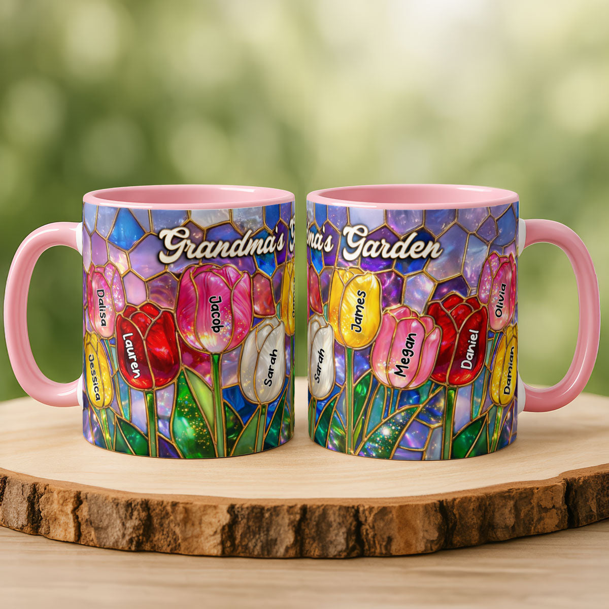 Tulip Flower - Personalized Mug - Aesthetic Tea Mug, Mother's Day Gift for Mom, Wife