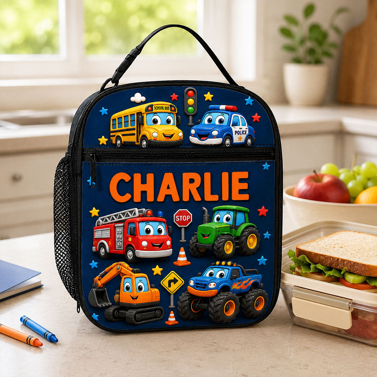 On-trend Animal Design for Boys Girls - Personalized Insulated Kid Lunch Bag - Back to School Gift for Kids