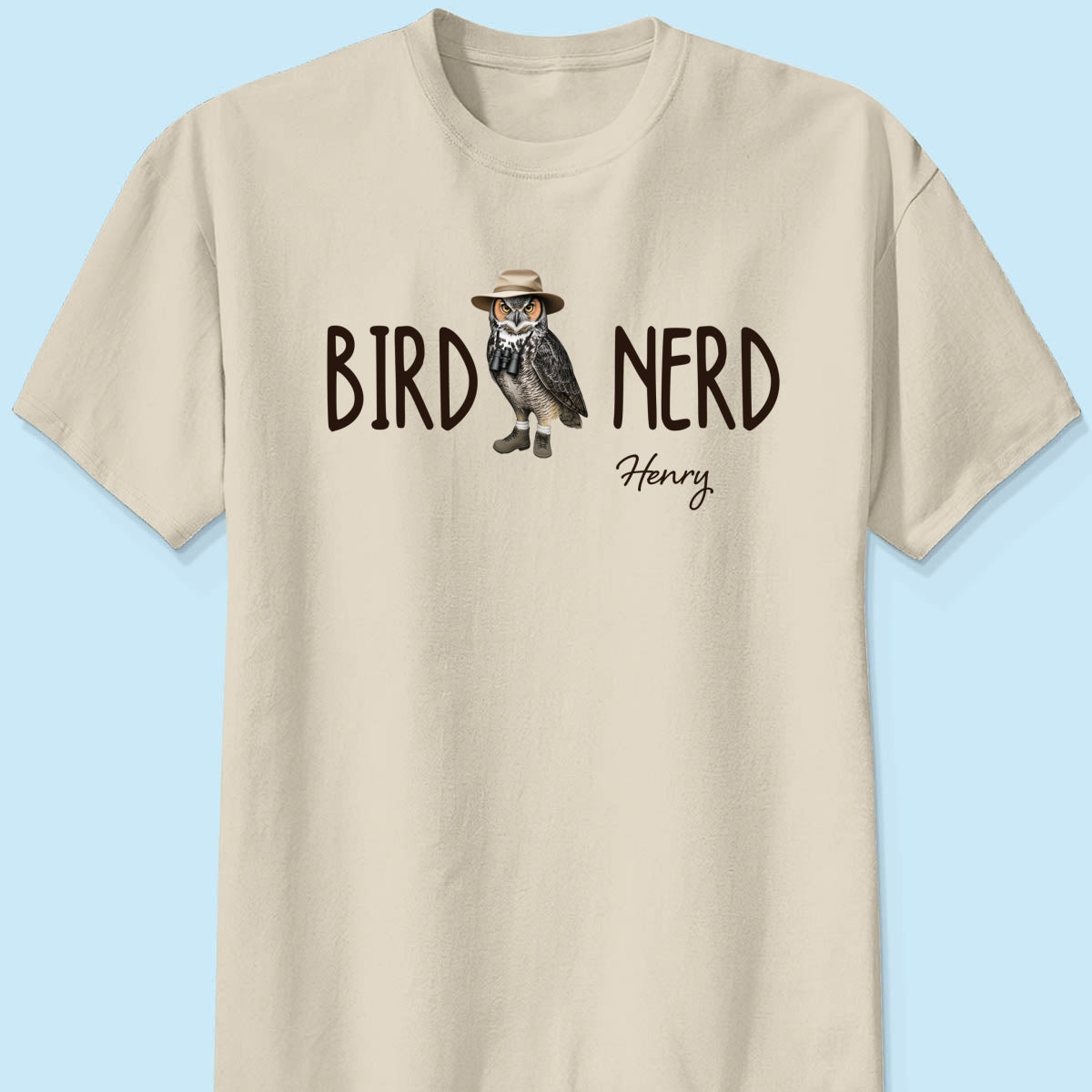 Bird Nerd - Personalized Shirt - Gift for Bird Lover, Birdwatcher, Bird Watching Gifts