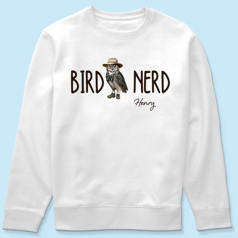 Bird Nerd - Personalized Shirt - Gift for Bird Lover, Birdwatcher, Bird Watching Gifts
