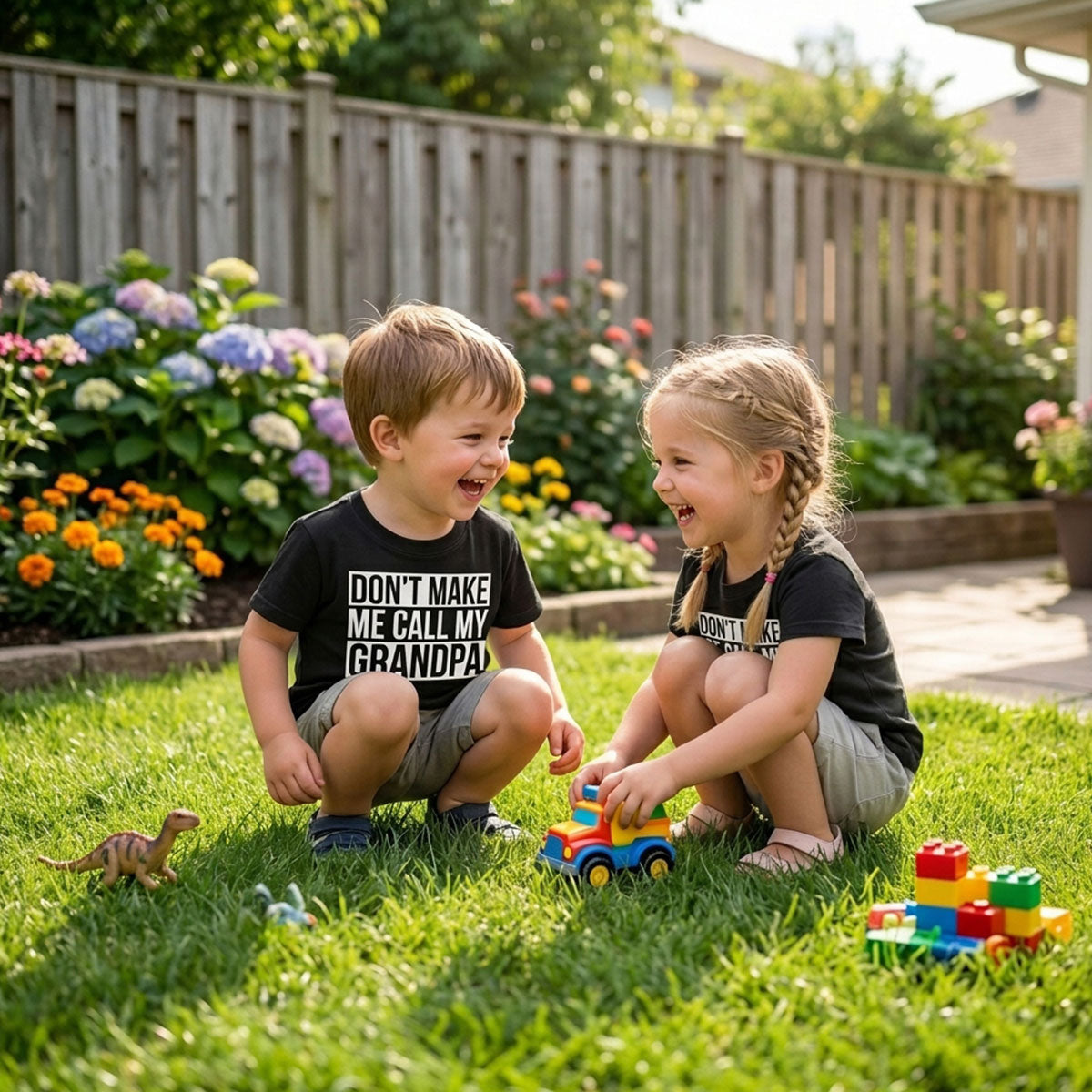 Don't Make Me Call My Grandpa Shirt For Kid