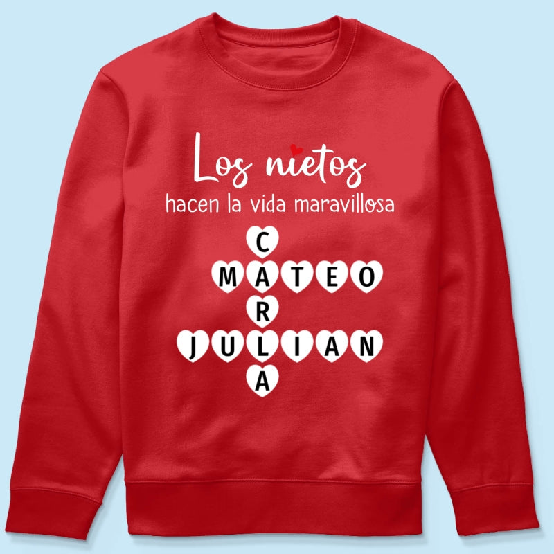 The Greatest Gift You Ever Know Crossword Puzzle Art - Personalized Shirt - Spanish Ver