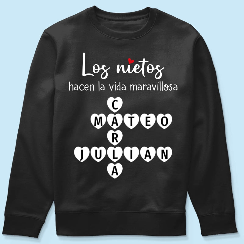 The Greatest Gift You Ever Know Crossword Puzzle Art - Personalized Shirt - Spanish Ver
