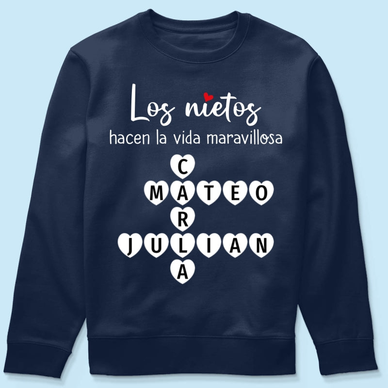 The Greatest Gift You Ever Know Crossword Puzzle Art - Personalized Shirt - Spanish Ver