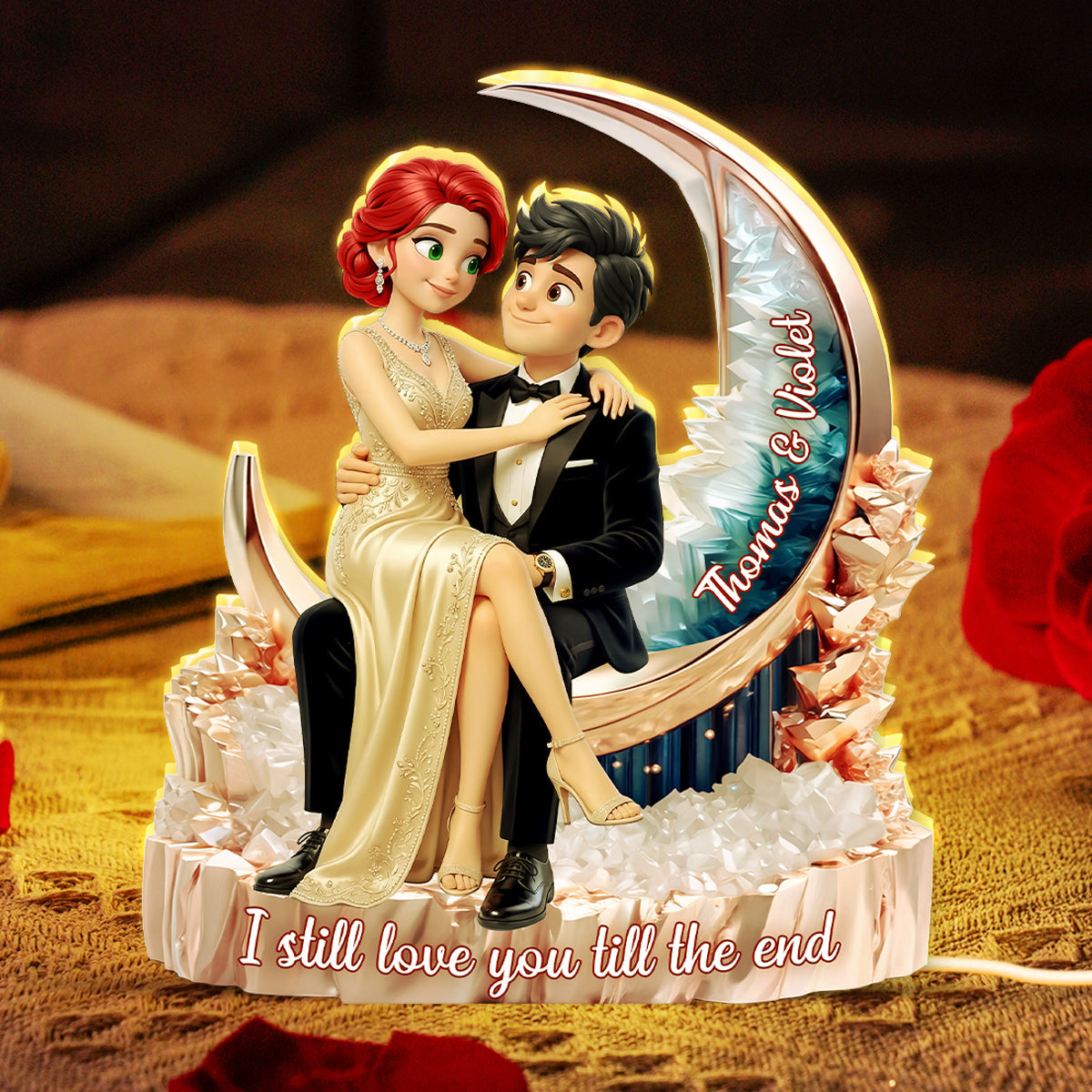 I Still Love You Till The End Romantic Couple - Personalized Light Box - Anniversary, Valentine's Day Gift, Gift For Him, Gift For Her