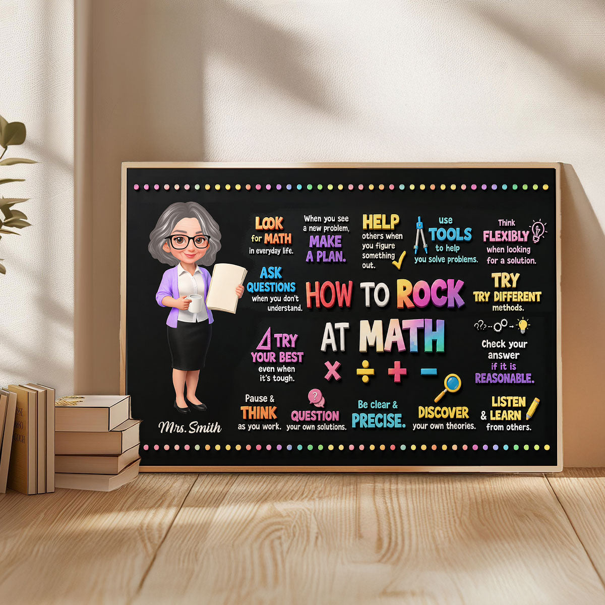 How To Rock At Match Classroom - Personalized Poster - Back To School Gift For Teachers, Classroom Decors