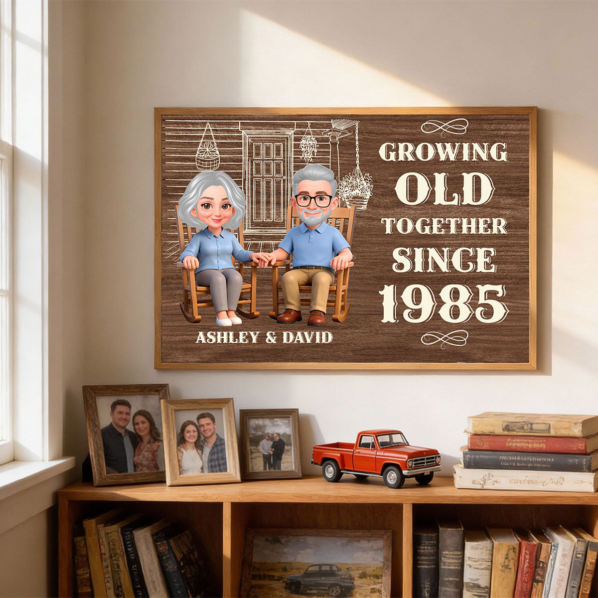 Eternal Love Couple Growing Old Together - Personalized Poster - Valentine's Day Gift For Couple