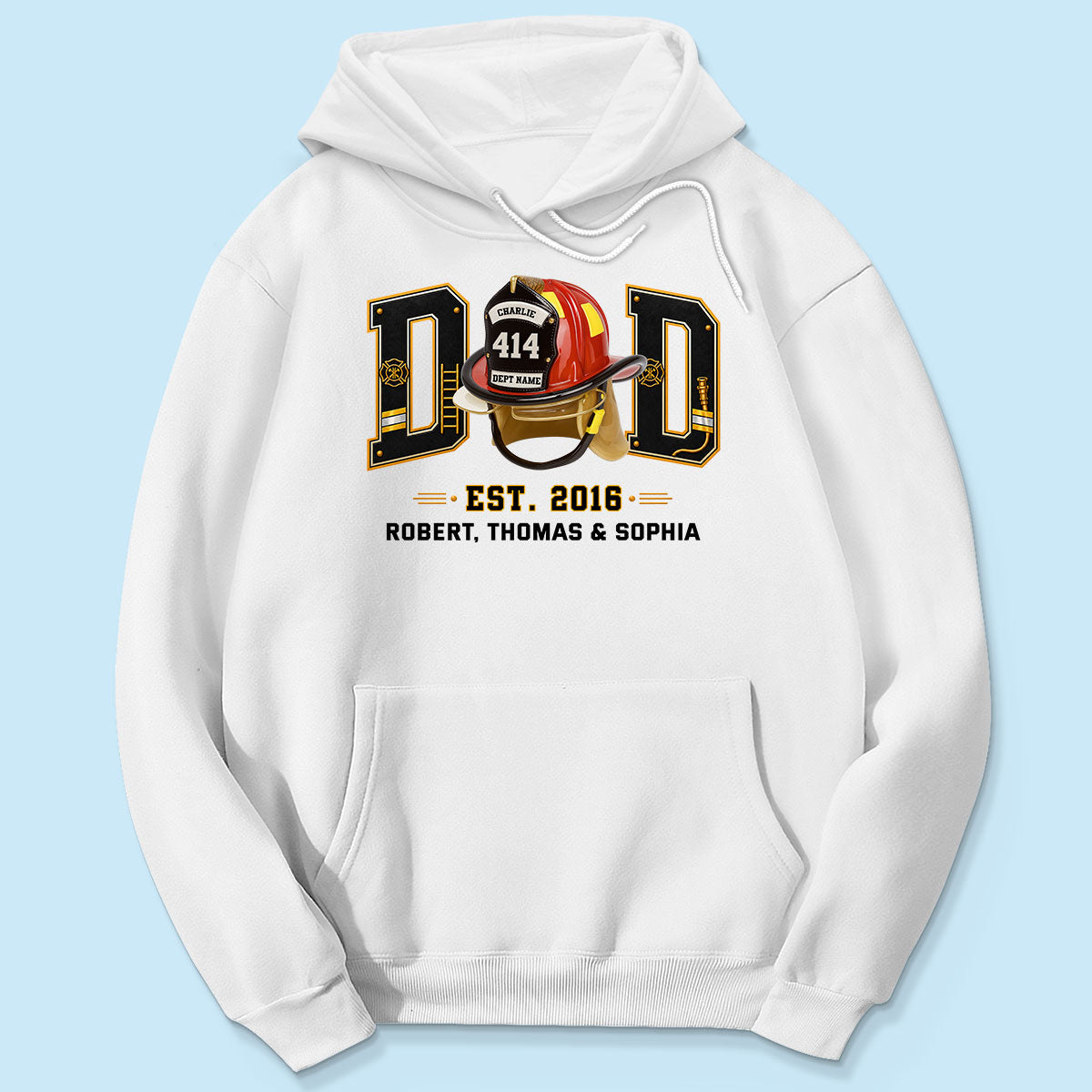 Proud Firefighter Dad Firefighter Helmet - Personalized Shirt - Father's Day Gift For Dad, Husband