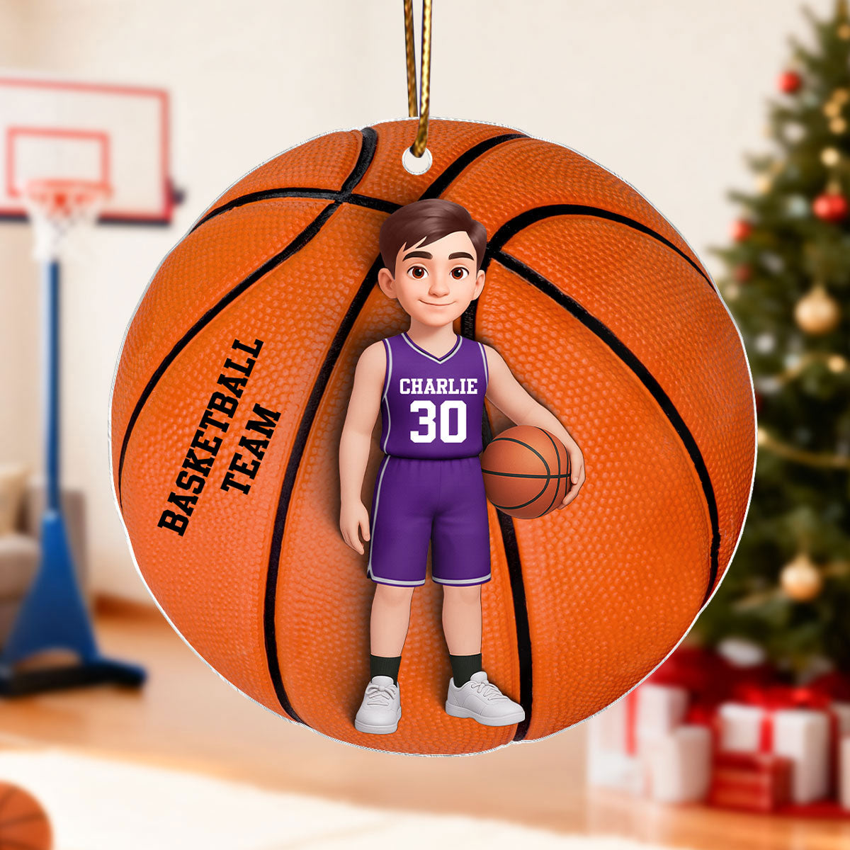 Little Sports Star - Figure Skating - Personalized Acrylic Ornament - Christmas Gift for Son, Daughter, Grandson, Granddaughter