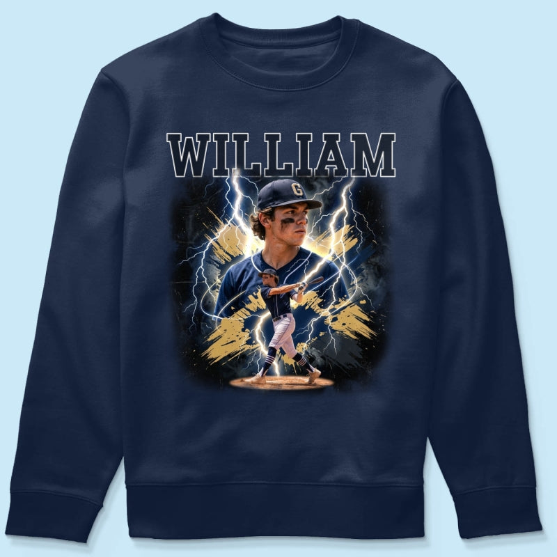 Trending Bootleg Sport Photos Insert With Name - Personalized Shirt - Gift For Boy, Girl