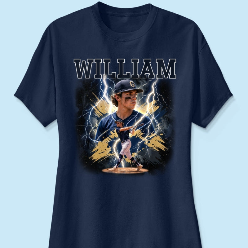 Trending Bootleg Sport Photos Insert With Name - Personalized Shirt - Gift For Boy, Girl