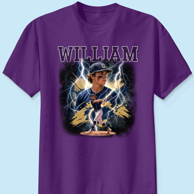 Trending Bootleg Sport Photos Insert With Name - Personalized Shirt - Gift For Boy, Girl