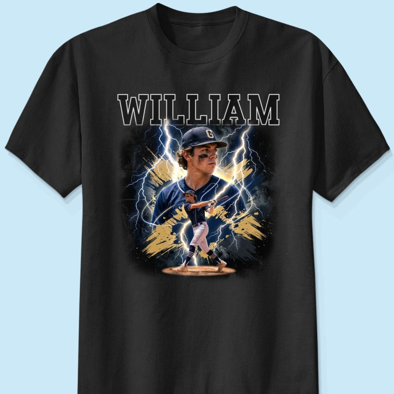 Trending Bootleg Sport Photos Insert With Name - Personalized Shirt - Gift For Boy, Girl