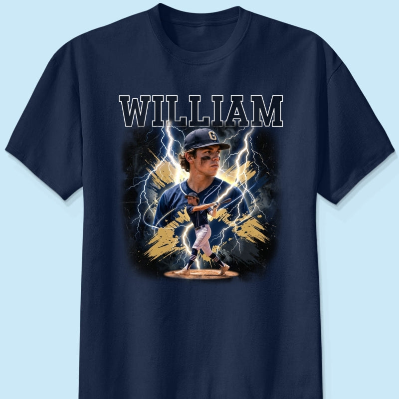 Trending Bootleg Sport Photos Insert With Name - Personalized Shirt - Gift For Boy, Girl