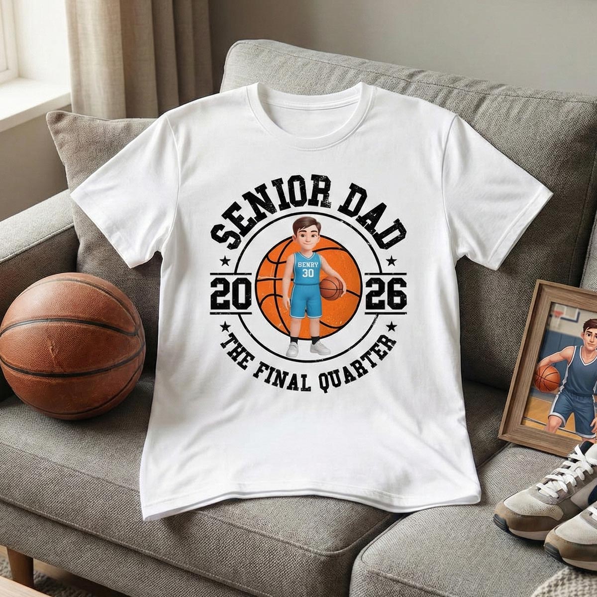 Sport Senior Proud Mom Dad Of Graduate - Personalized Shirt - Basketball, Baseball, Football